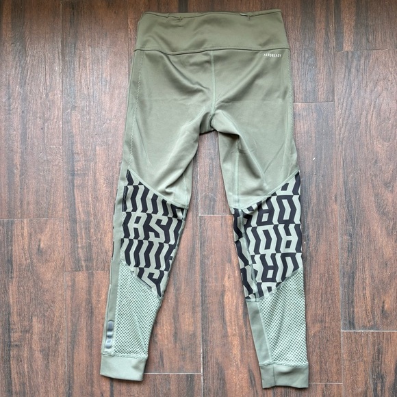 Adidas AeroReady Green And Black Leggings Size XS - Picture 9 of 12